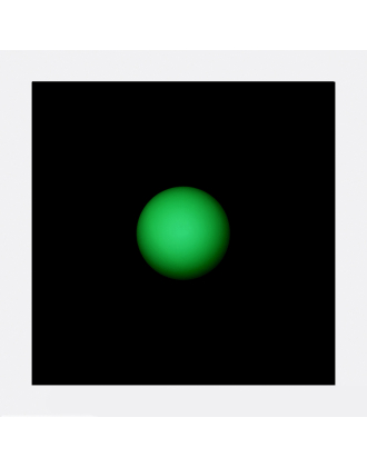 Green Sphere on a Black Square