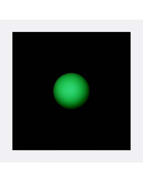 Green Sphere on a Black Square